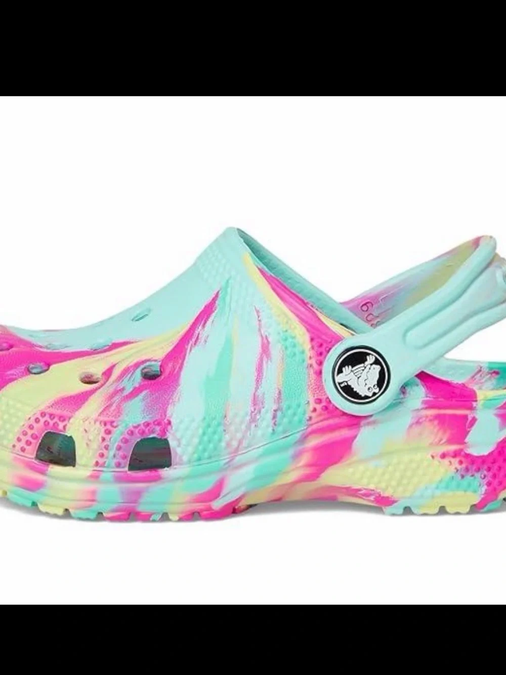 NWT Crocs Kids' Tie-Dye Clog - Mint & Pink (Size 5)